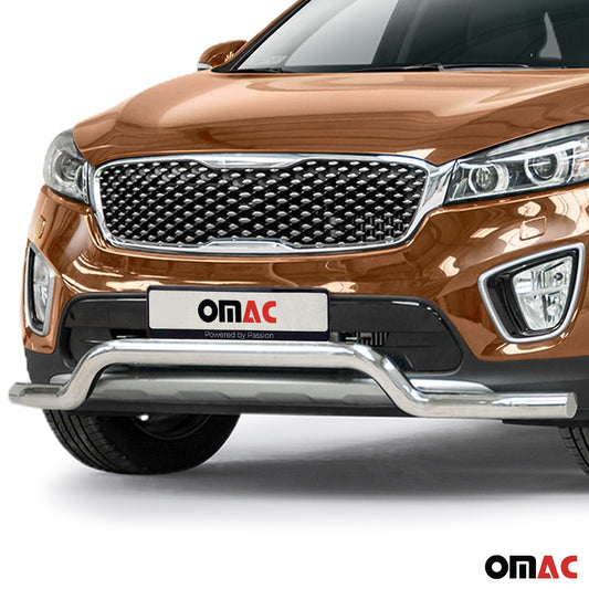 Bară de protecție față, bară de protecție față pentru Kia Sorento 2015-2018, oțel, omologat ABE, argintiu