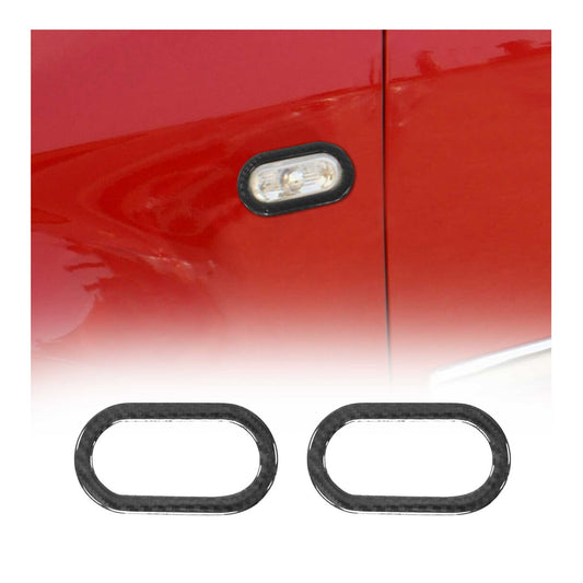 Blinkerrahmen Blinker für Seat Ibiza Cordoba 2002-2008 Kohlefaser Schwarz 2x