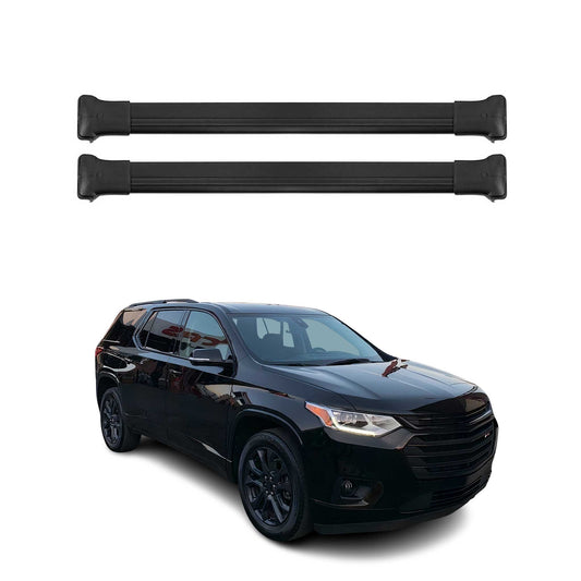 Portbagaj de plafon pentru Chevrolet Traverse 2024-2025 75kg aluminiu argintiu 2 piese