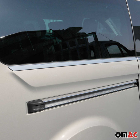 Benzi decorative pentru geamuri pentru Ford Tourneo Custom V362 2013-2023 L1 Chrome, set 8 piese