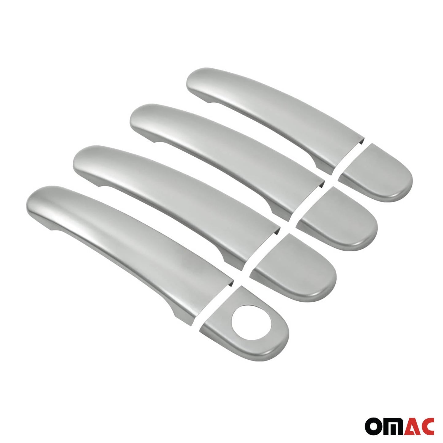 Türgriff Blende Türgriffkappen für Seat Leon 1999-2012 4-Tür Edelstahl Matt 8x