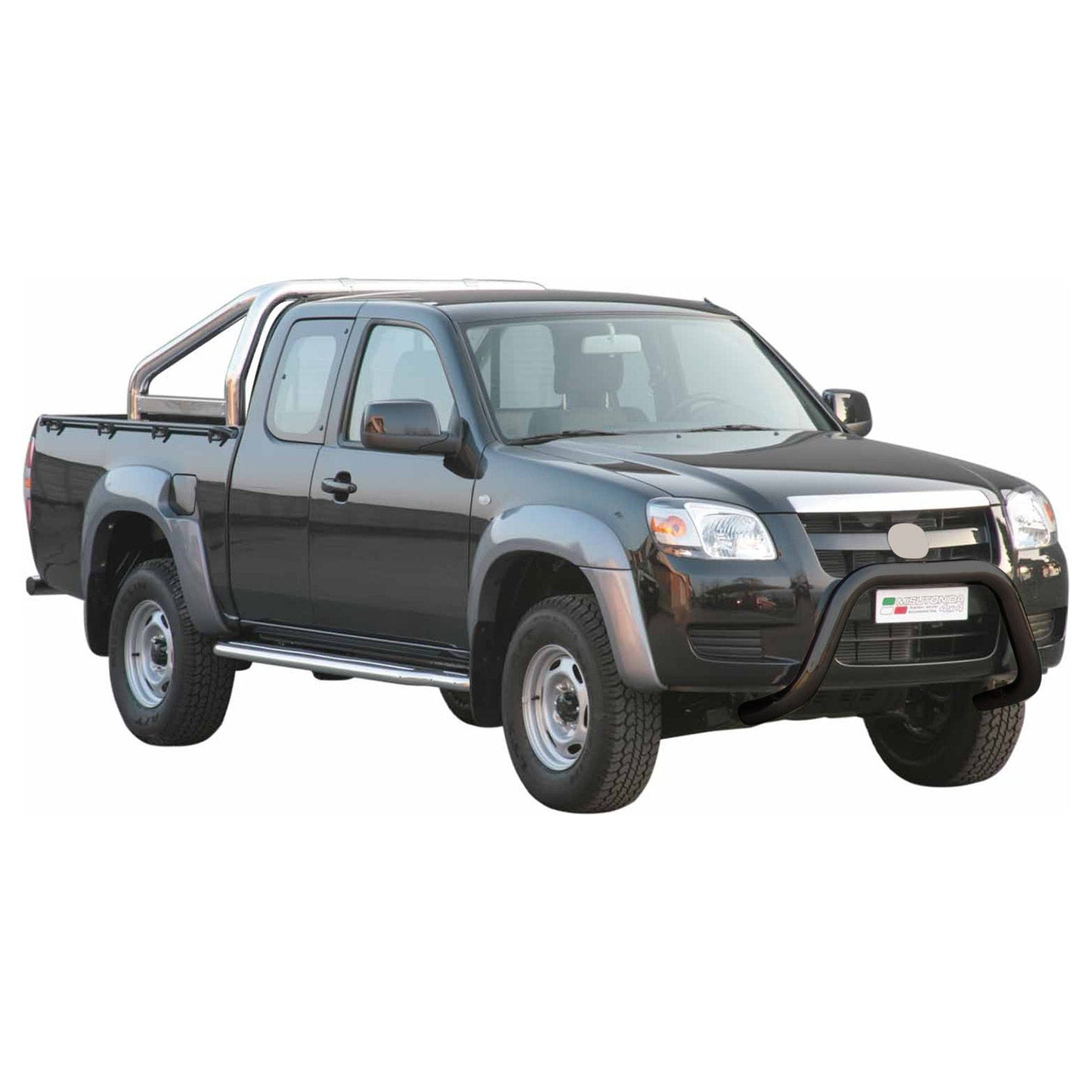 Bară de protecție/buton față pentru Mazda BT-50 2006-2012 ø76mm oțel negru protecție