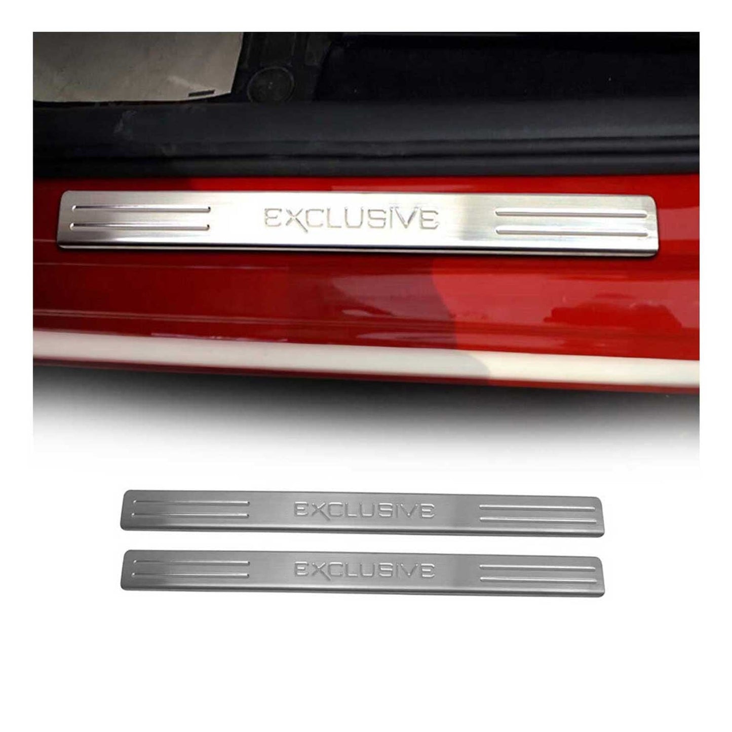 Einstiegsleisten Lackschutz Türschweller Exclusive Chrom Edelstahl 2 tlg