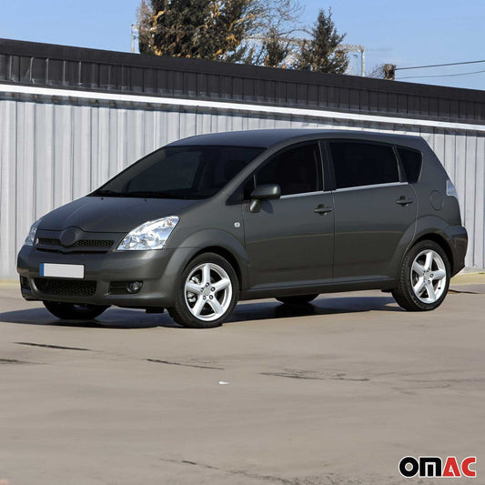 Benzi decorative pentru geamuri pentru Toyota Corolla Verso 2004-2009, oțel inoxidabil cromat, 4x