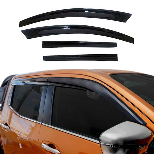 4x Deflectoare de vânt, deflectoare de ploaie pentru VW Amarok 2011-2021, acrilice, închise la culoare