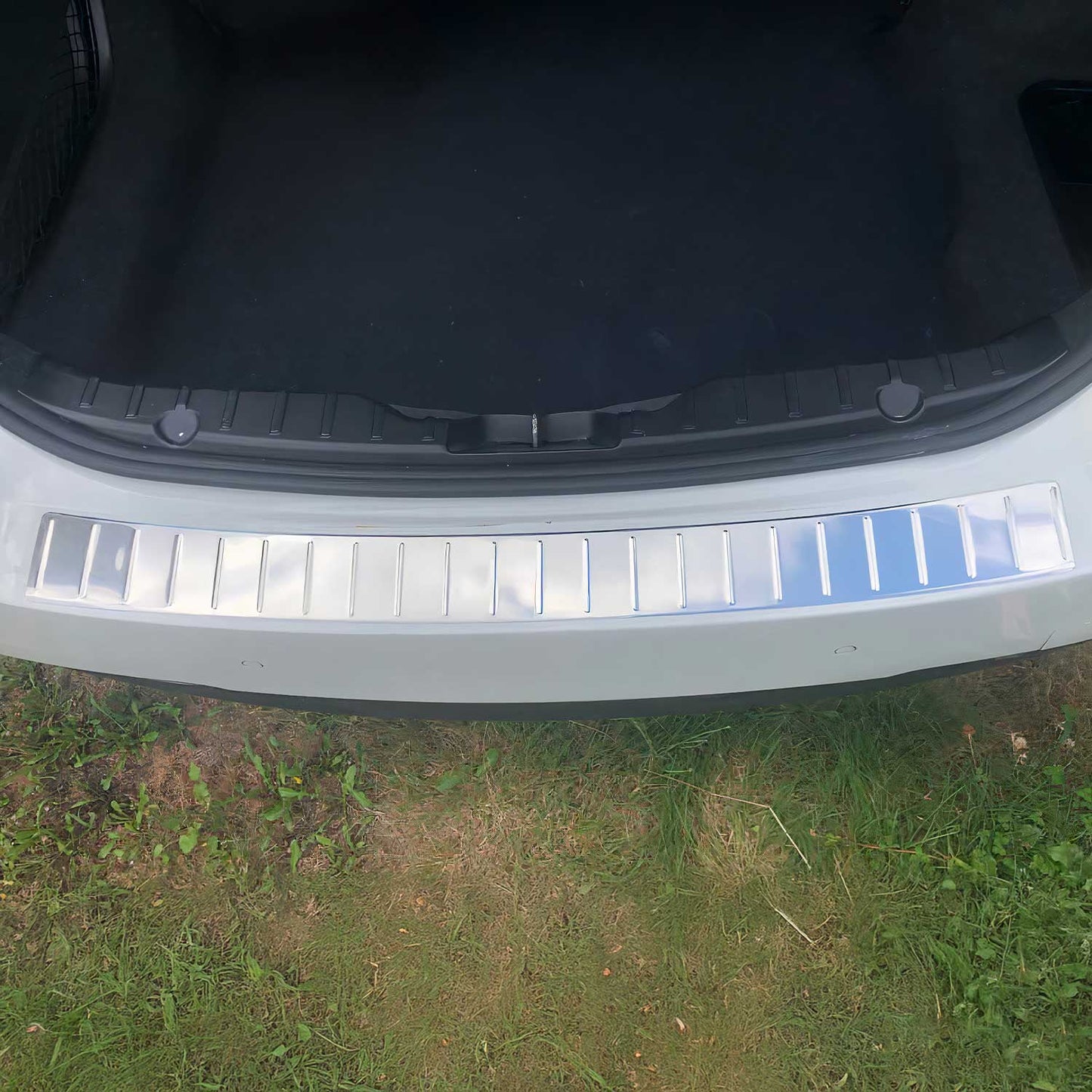 Ladekantenschutz Stoßstangenschutz für BMW 5er F10 2010-2017 Edelstahl Silber