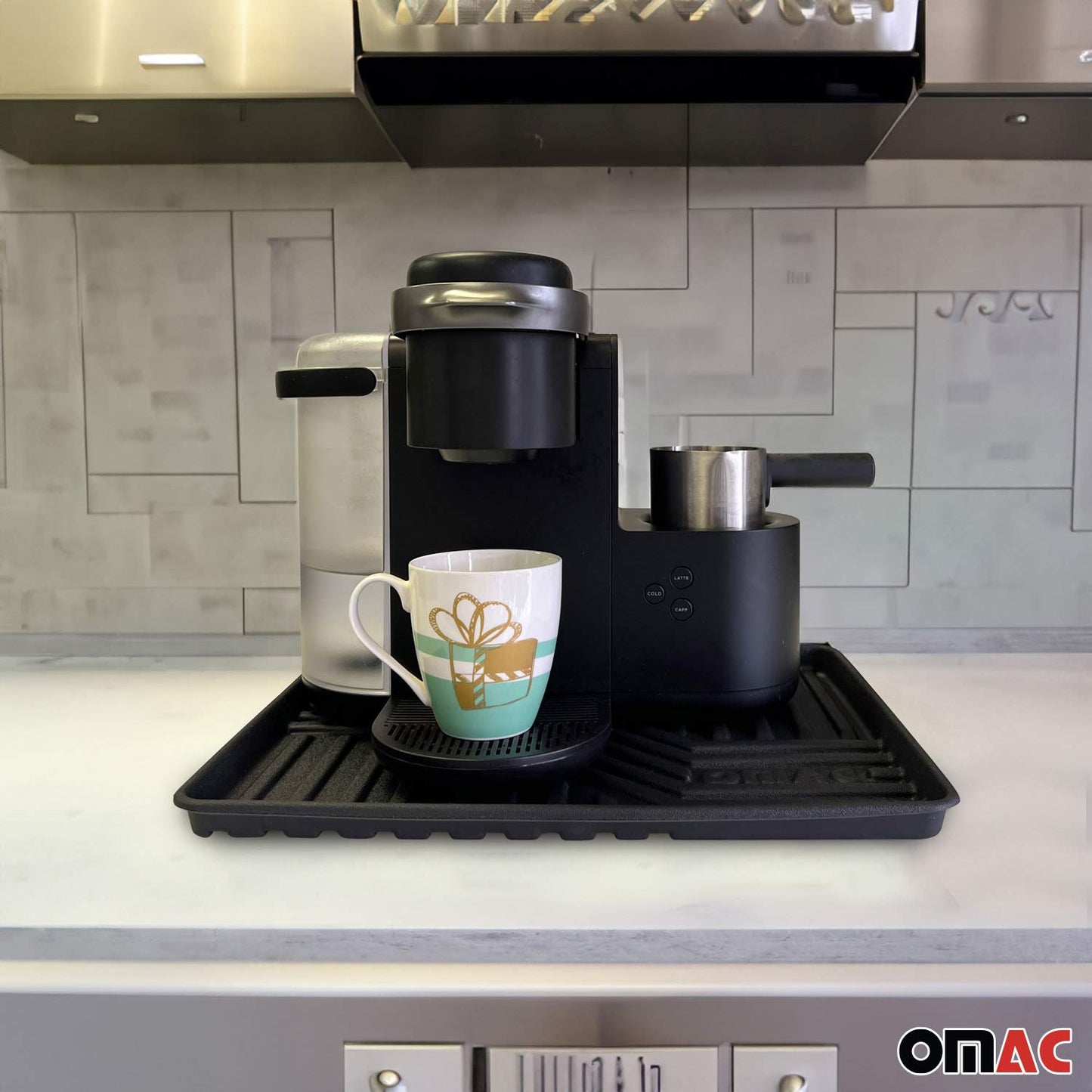 5x OMAC Schuhmatte Sauberlaufmatte Abtropfschale Napfunterlage 43x33cm Unterlage