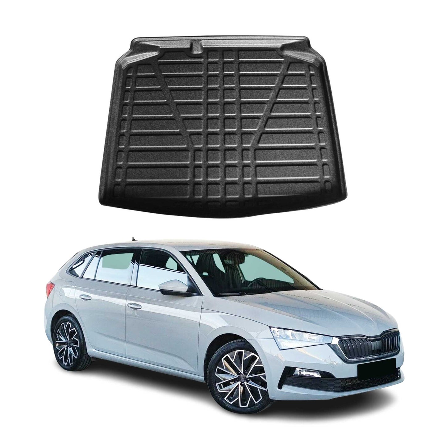 Protecție portbagaj/cargo pentru Skoda Scala 2019-2025, cauciuc TPE, negru