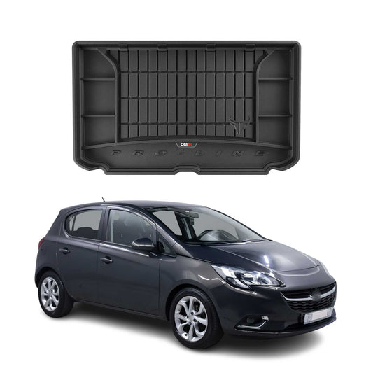 OMAC Gummi Kofferraumwanne für Opel Corsa 2014-2019 TPE Laderaumwanne Schwarz