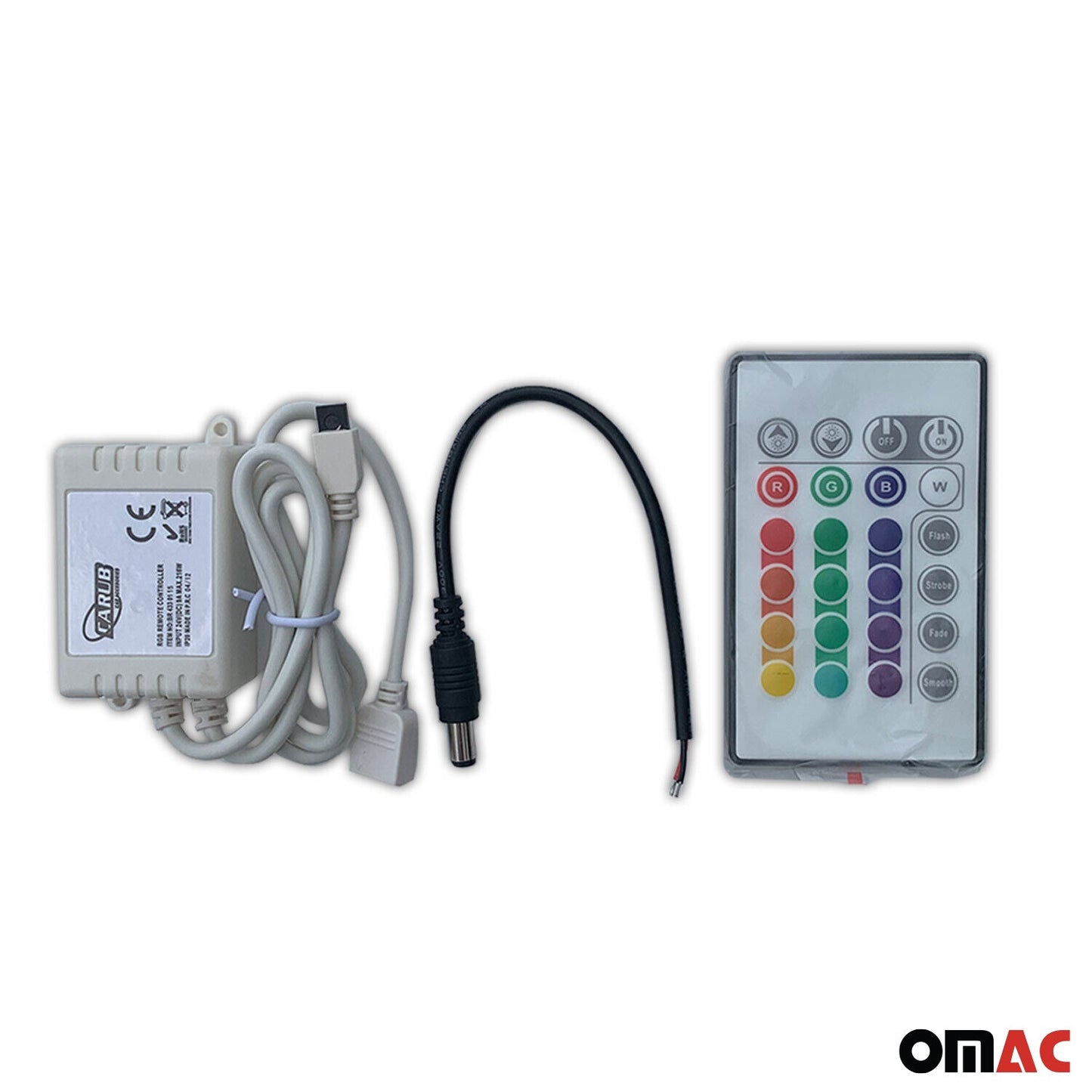 Bandă LED cu iluminare RGB cu telecomandă, decorativă, 5M 5050 