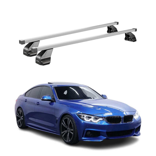 Menabo Dachträger für BMW 4er F36 Gran Coupe 2014-2020 75kg Stahl Silber 2x