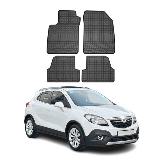 Covorașe auto Opel Mokka 2012-2020, TPE, negre, 4 buc.
