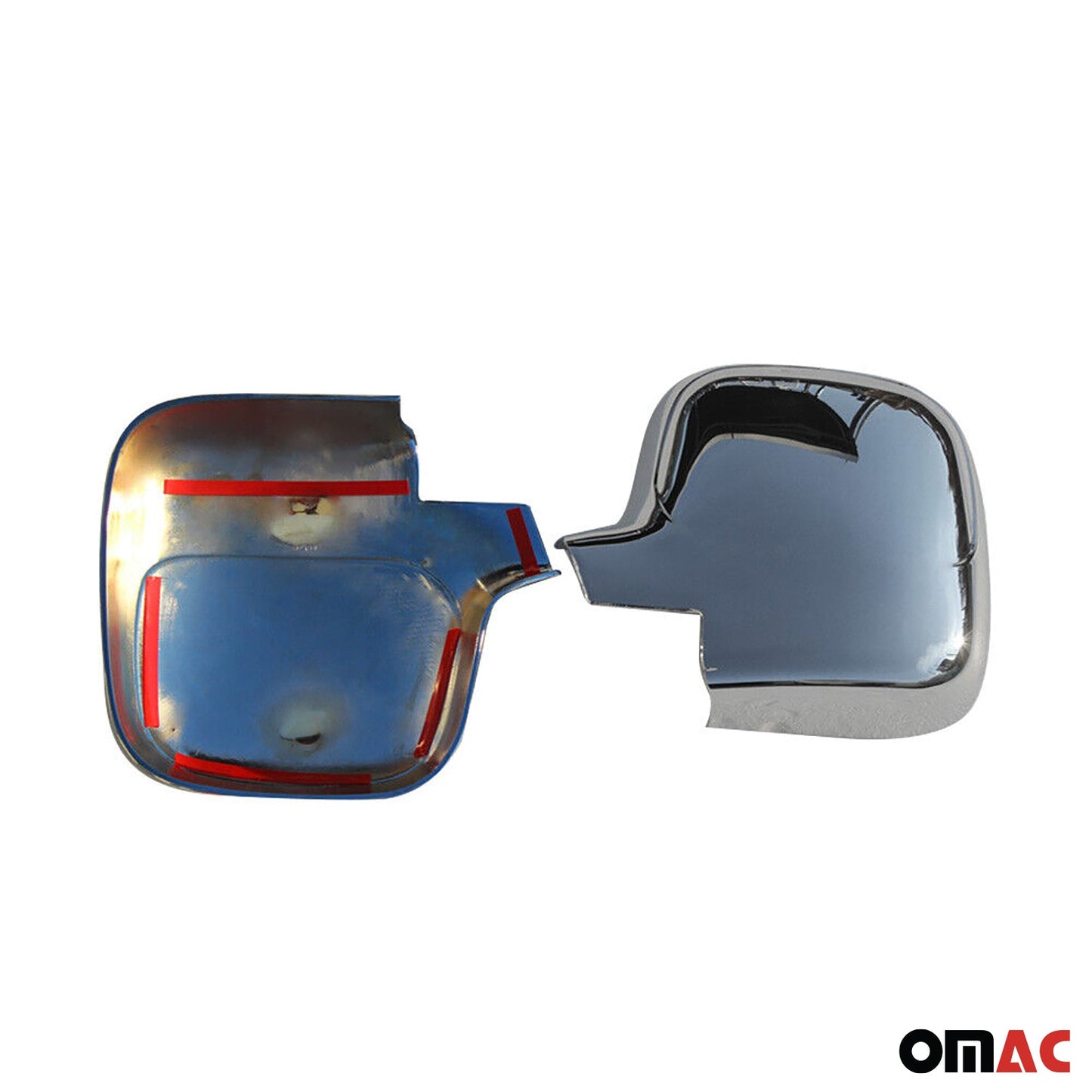 Spiegelkappen Spiegelabdeckung für Peugeot Partner 2008-2012 Chrom ABS B-Ware