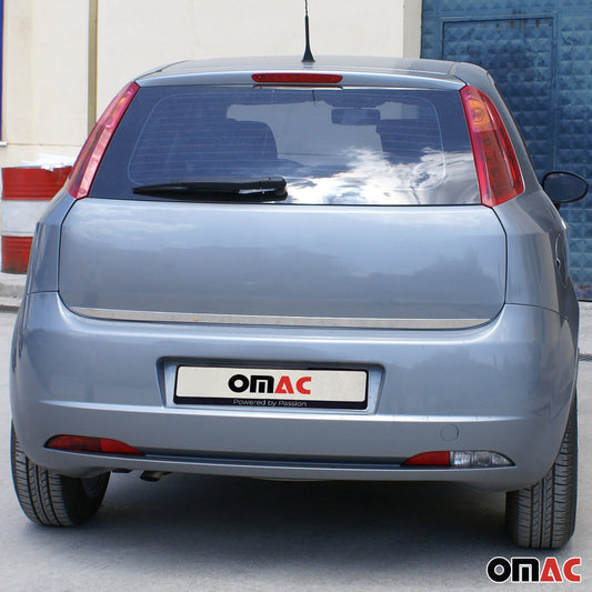Bandă decorativă portbagaj, bandă decorativă spate pentru Fiat Punto Evo 2008-2012, partea inferioară din oțel inoxidabil cromat