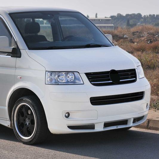 Benzi decorative grilă auto pentru VW Transporter T5 2003-2010, crom-argintiu, 2x