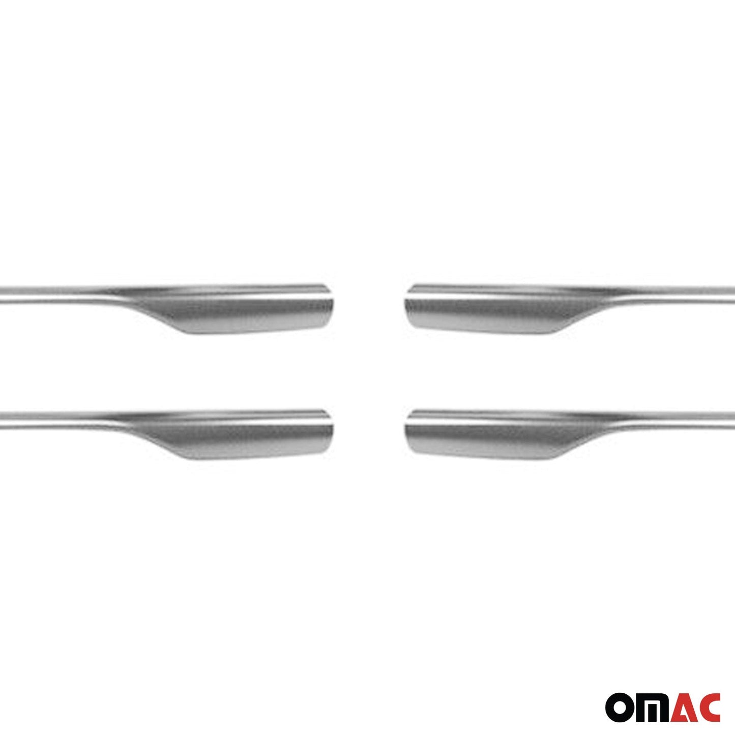 Grilă radiator, grilă radiator, set grilă Dacia Sandero 2012-2017, oțel inoxidabil, argintiu