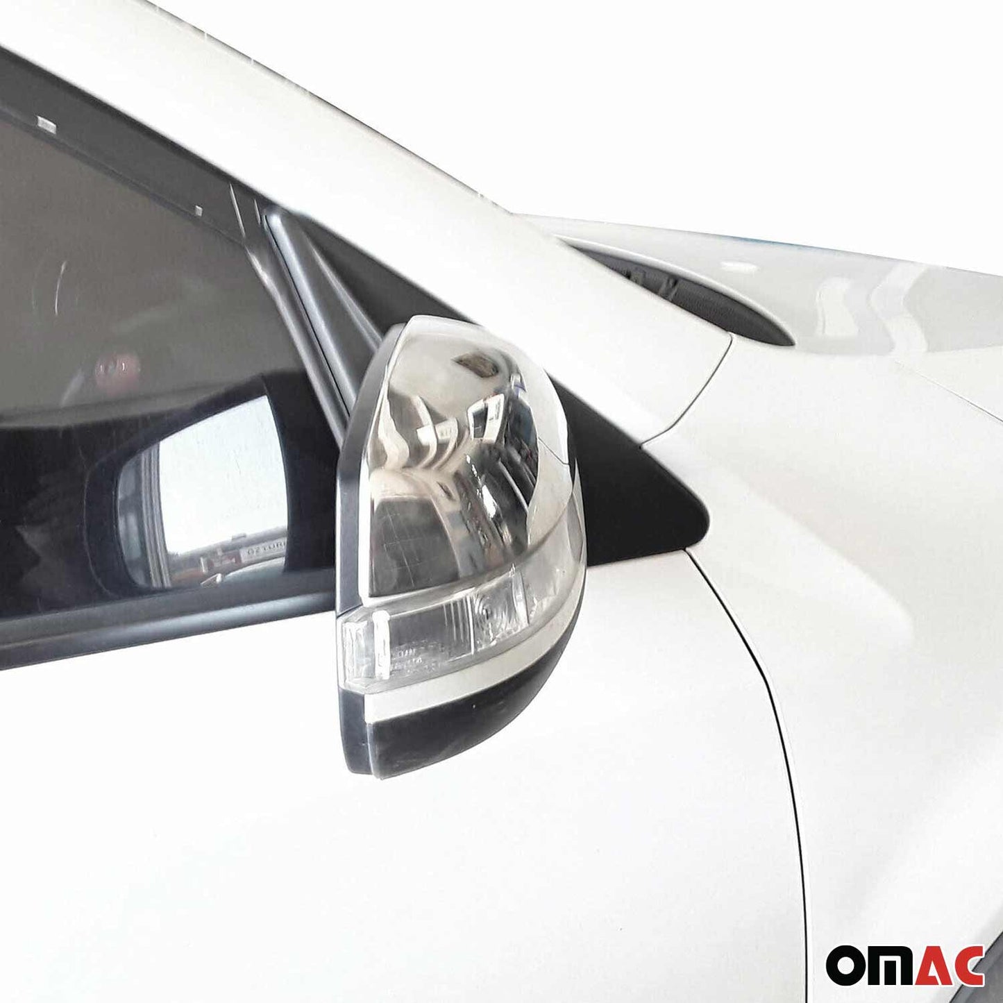 Spiegelkappen Spiegelabdeckung für Kia Sorento 2009-2014 Edelstahl Silber 2tlg