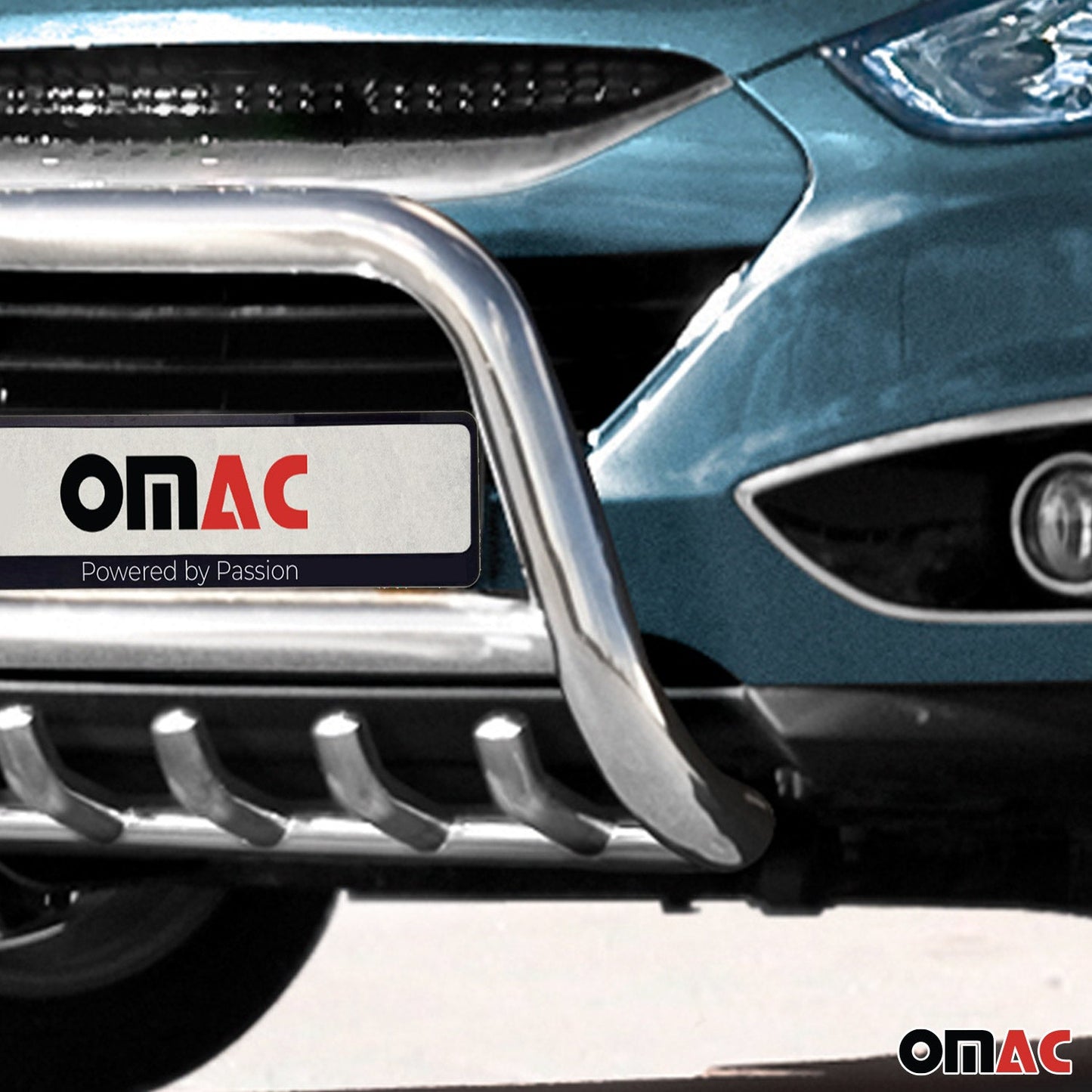 Bară de protecție față din oțel inoxidabil pentru Hyundai ix35 2010-2015 ABE Silver Protection