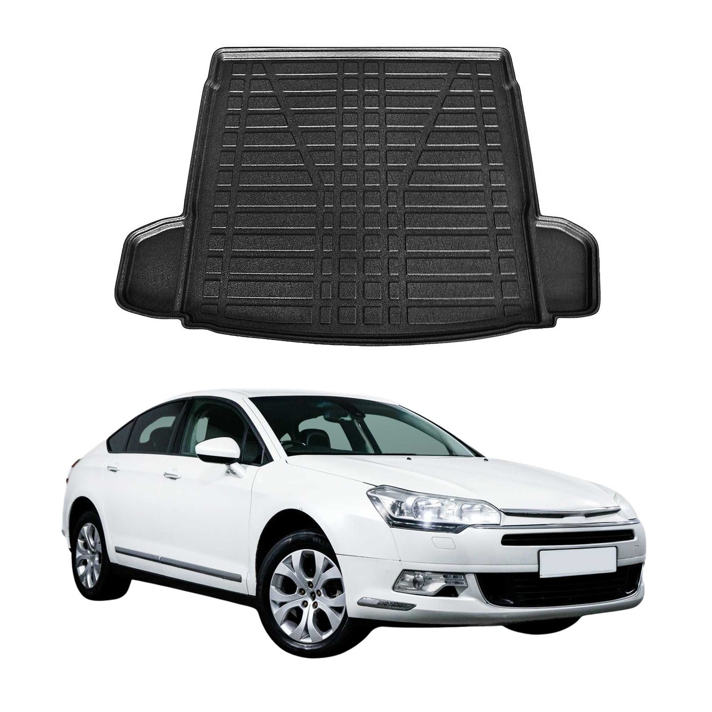 Kofferraumwanne Laderaumwanne für Citroen C5 2008-2024 Gummi TPE Schwarz