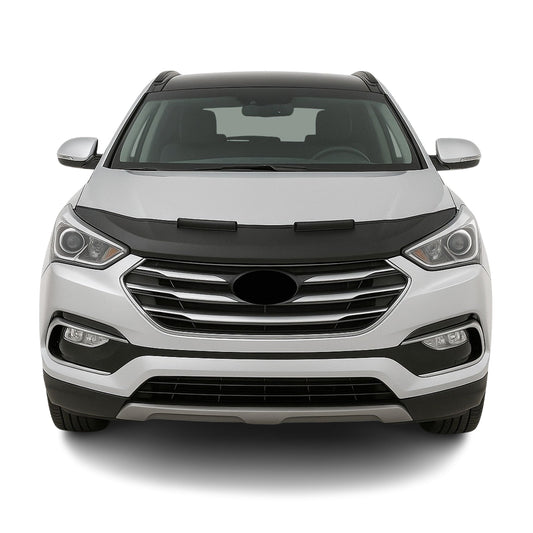 Haubenbra Steinschlagschutz für Hyundai Santa Fe 2013-2018 Schwarz Halb