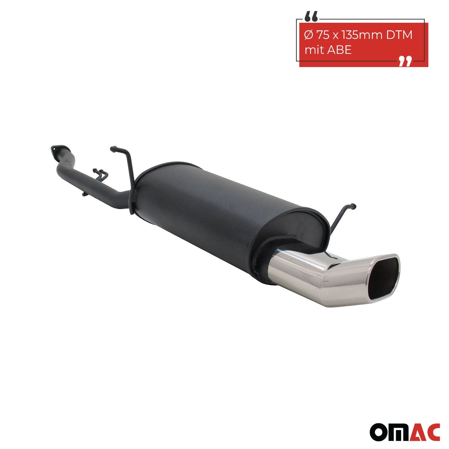 Układ wydechowy sportowy Novus do BMW E36 Compact 316i 135x75 DTM tłumik tylny z ABE 