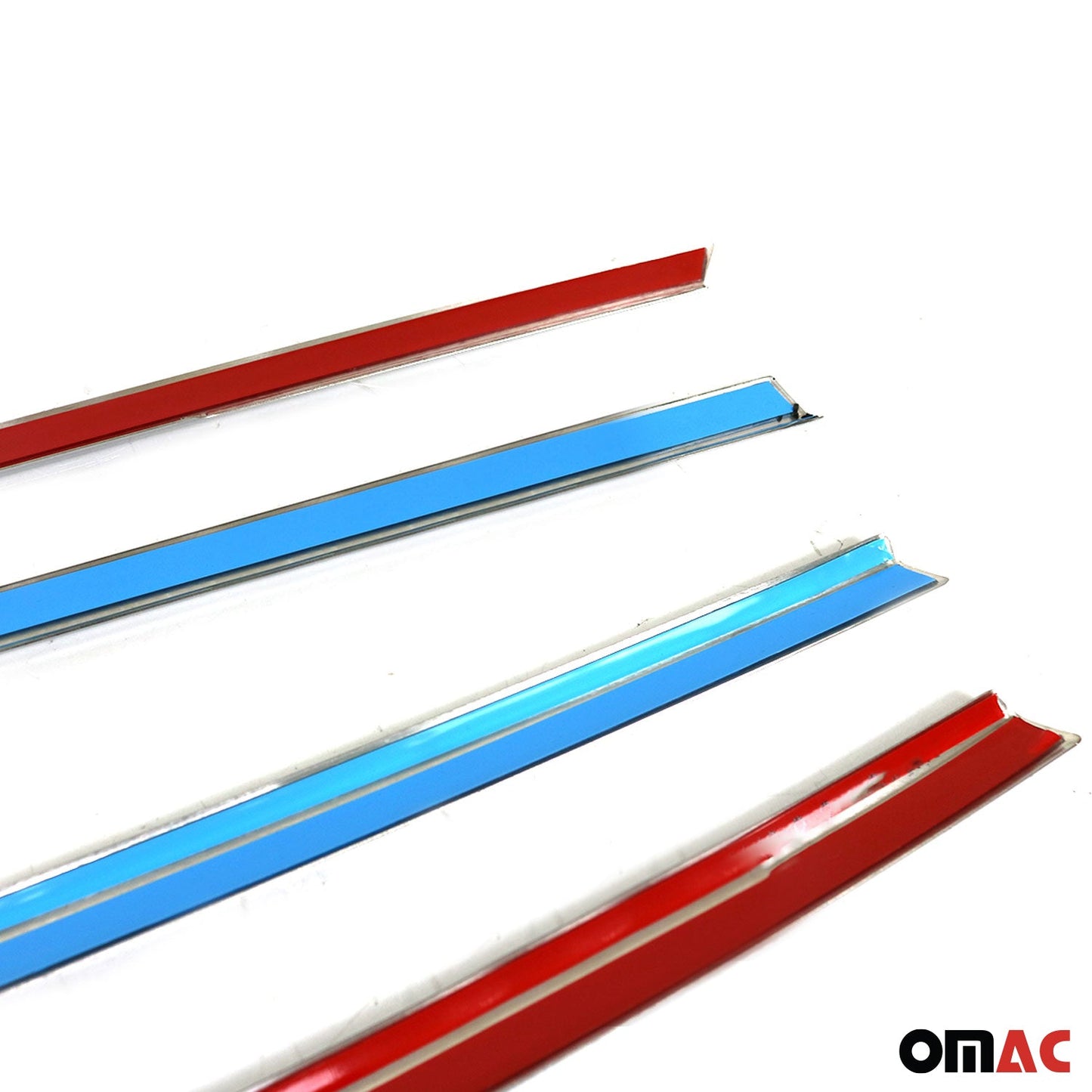 Benzi decorative pentru geamuri pentru Renault Megane 2016-2020 Sedan, oțel inoxidabil cromat, 6 buc.