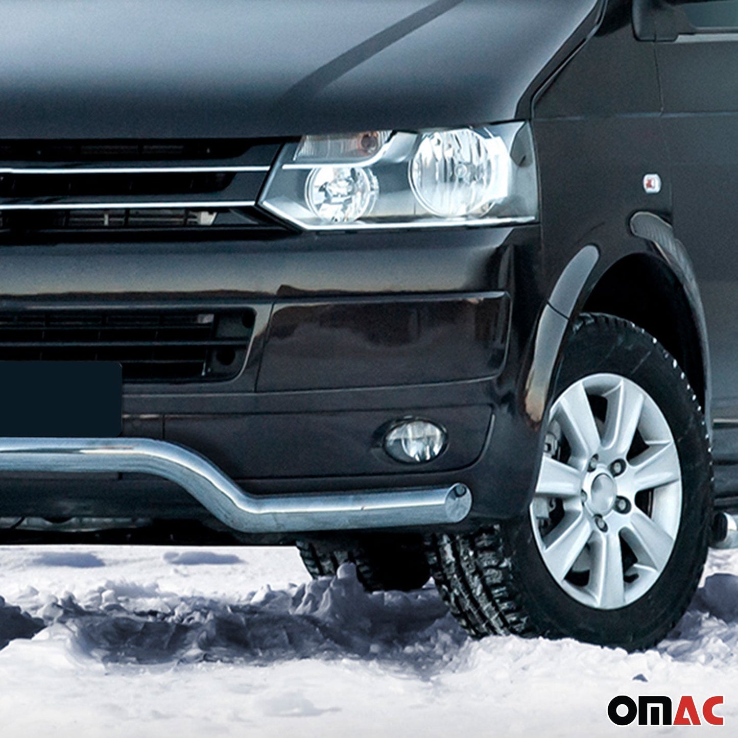 Bară de protecție/buton față pentru VW Transporter T5 2003-2015 ø70mm cu ABE (omologare de tip germană)