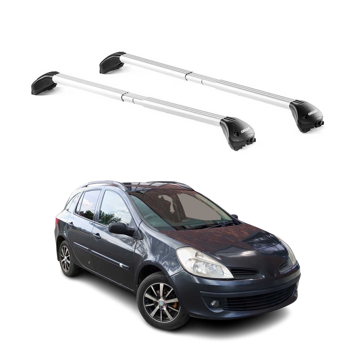 Dachträger für Renault Clio III IV Kombi 2005-2020 5 tür 100kg Alu Silber 2x ABE