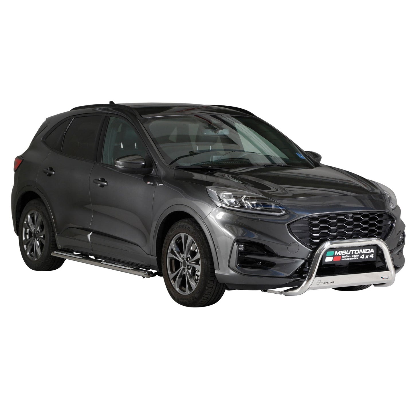 Bară de protecție/buton față pentru Ford Kuga 2019-2025, ø63mm, oțel, argintiu, protecție