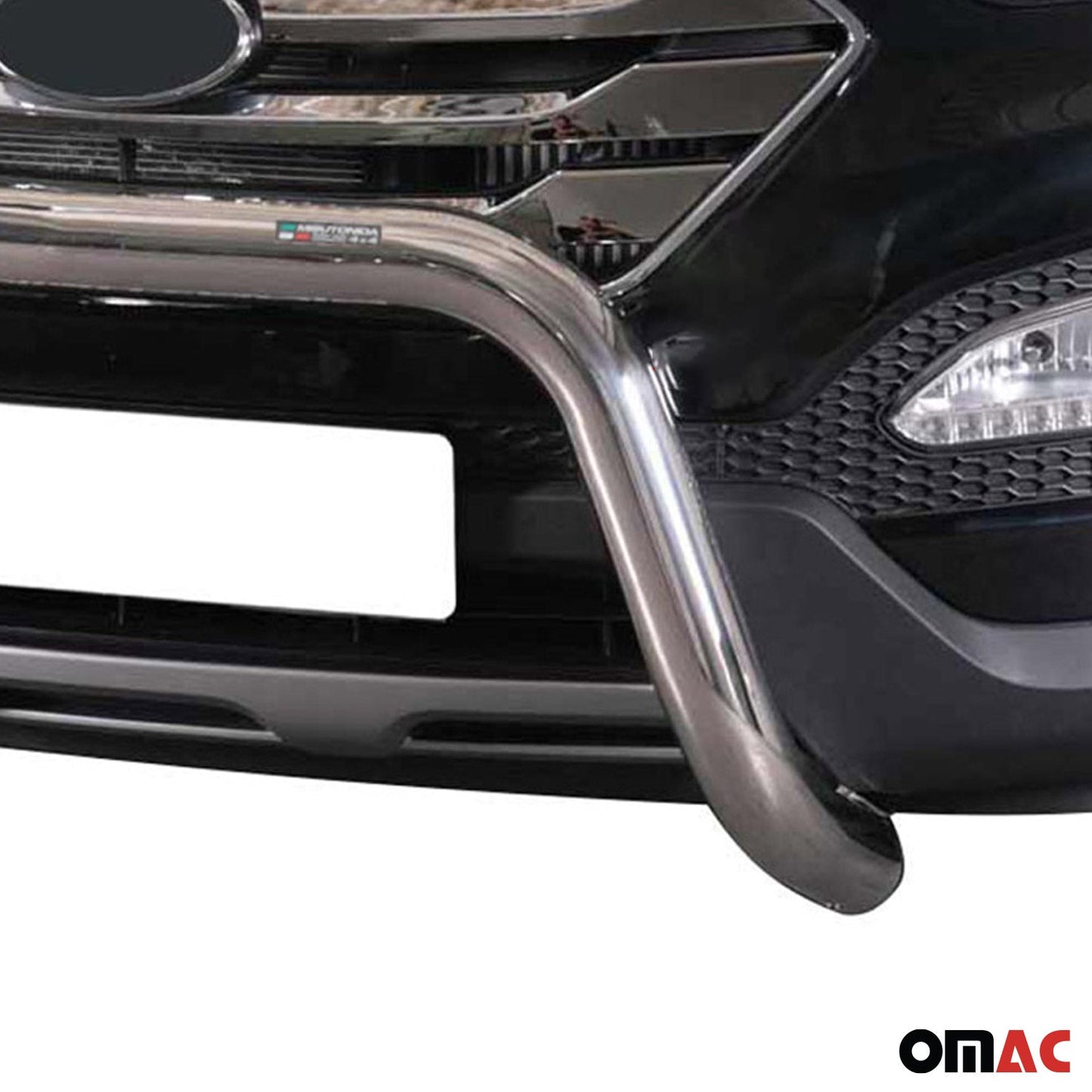 Frontbügel Frontschutzbügel für Hyundai Santa Fe 2012-2015 ø76mm Stahl Silber