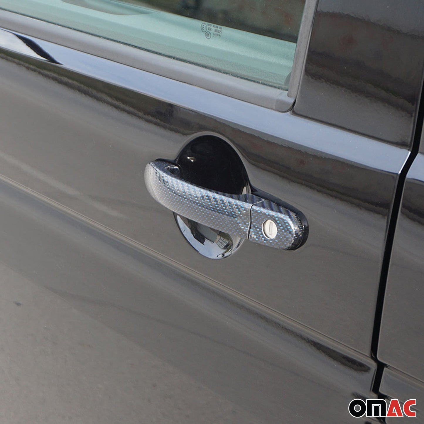 Türgriff Blende Türgriffkappen für VW Caravelle T5 2003-2015 3Tür H1 Carbon Blau