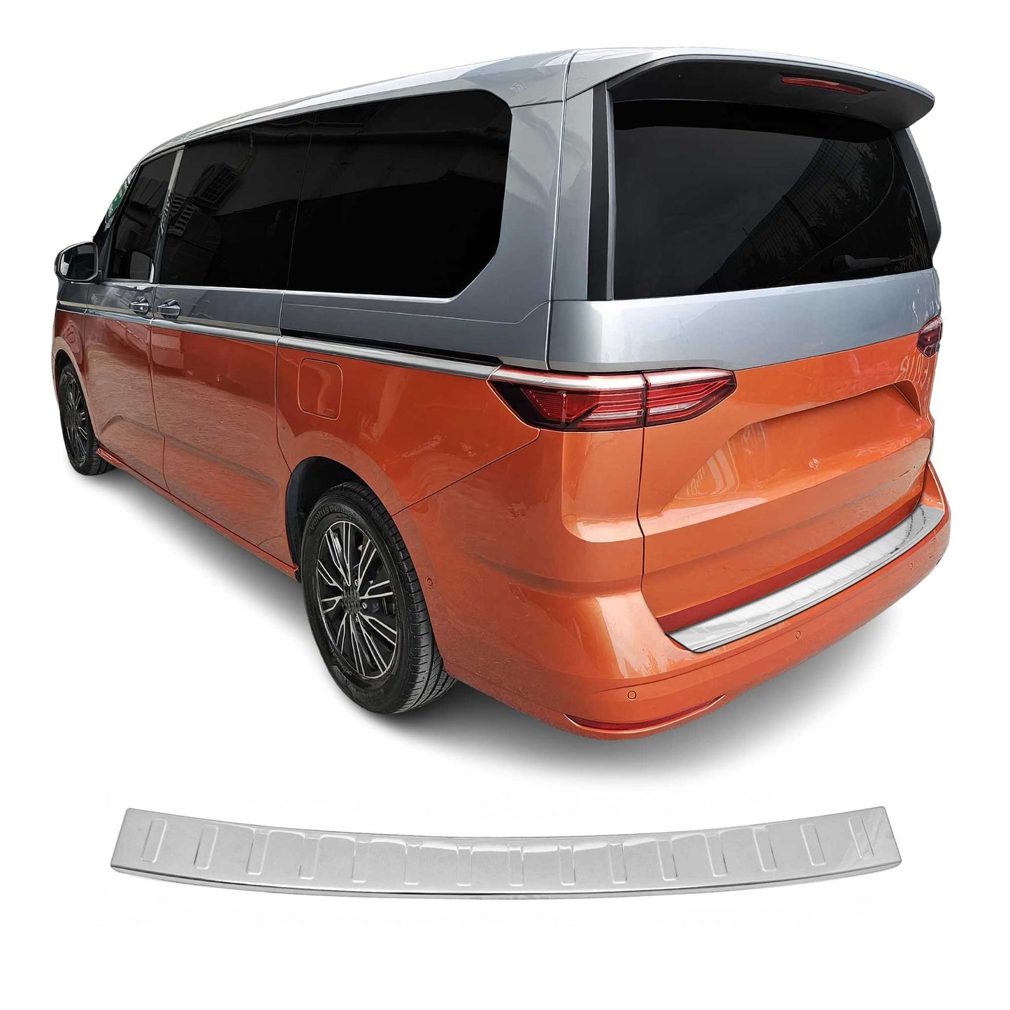 Apărătoare prag/bară de protecție pentru VW T7 Multivan 2021-2025, oțel inoxidabil, argintiu