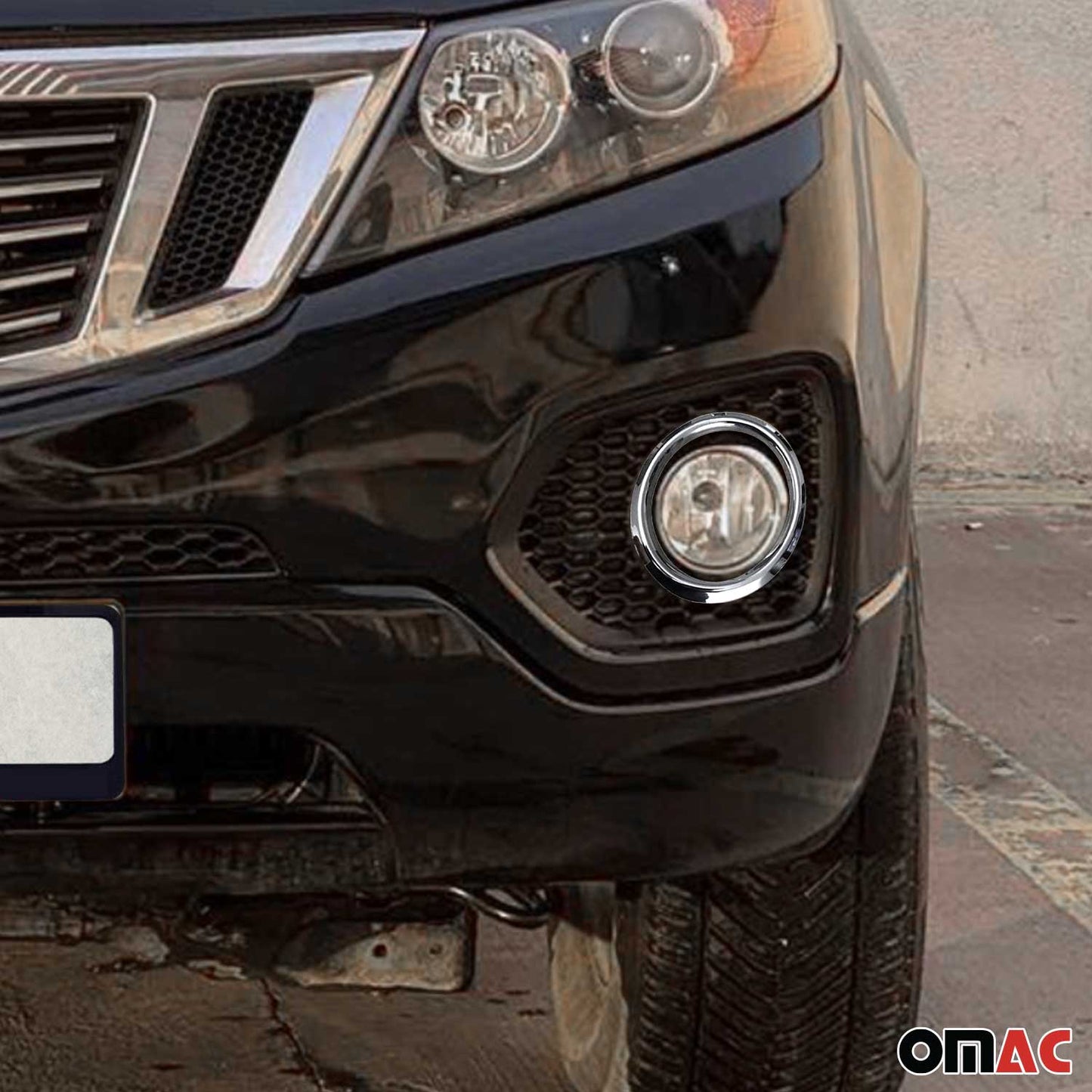 Obramowanie ramki światła przeciwmgielnego do Kia Sorento 2009-2013 stal nierdzewna srebrna 2x