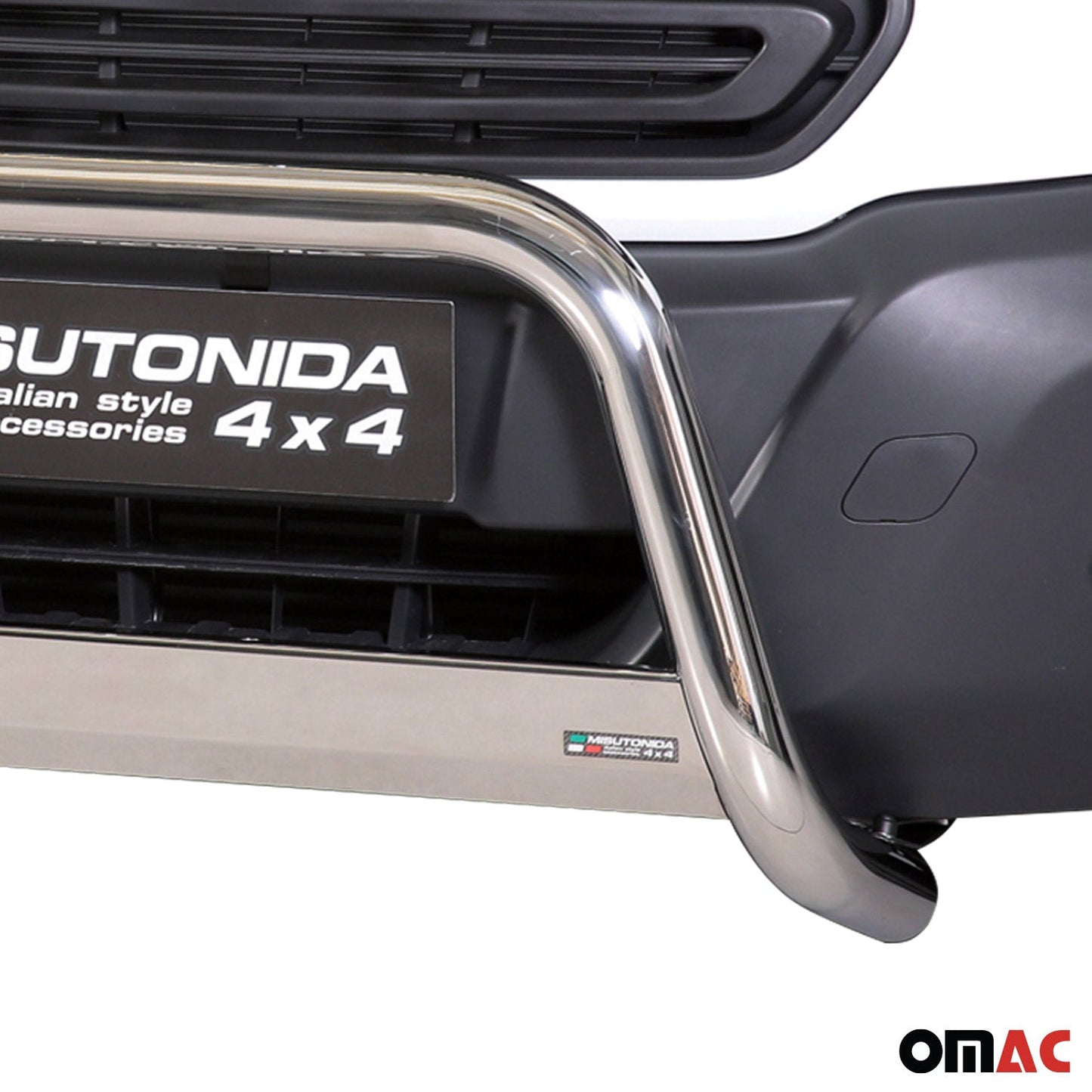 Edelstahl Frontbügel Frontschutzbügel für Ford Transit 2014-2025 Grau Ø 63 mm