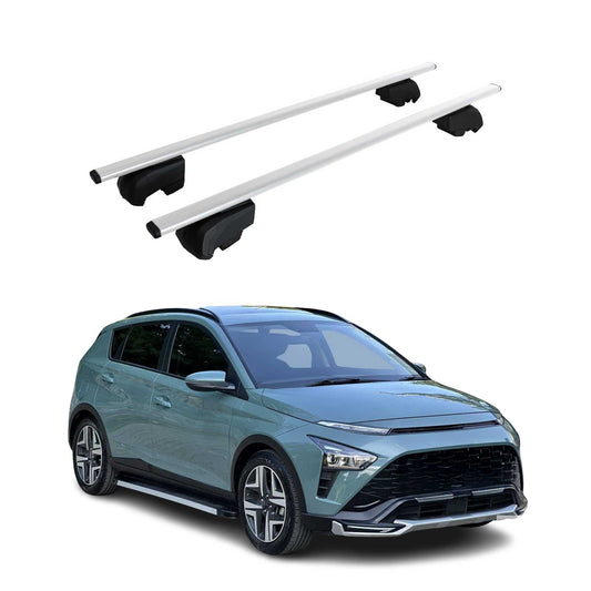 Dachträger Gepäckträger für Hyundai Bayon 2021-2025 Grundträger ABE Silber