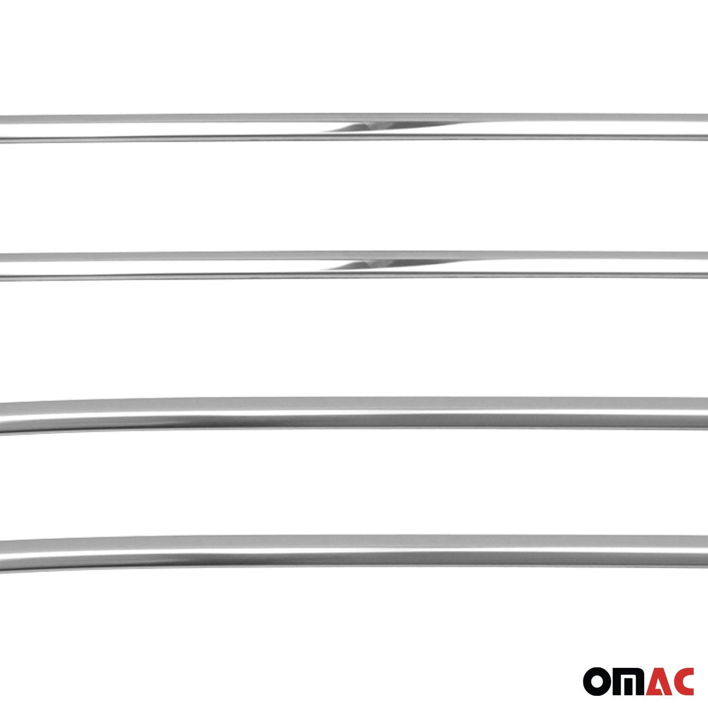 Benzi decorative pentru geamuri pentru Toyota Hilux 2015-2025, oțel inoxidabil cromat, 4 bucăți