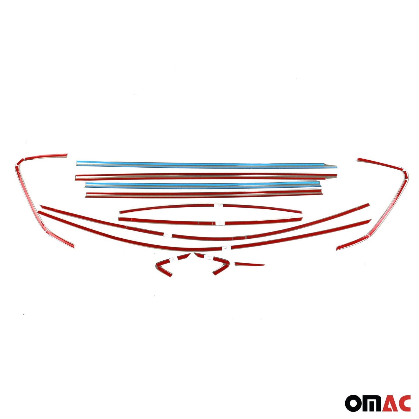 Fensterleisten Zierleisten für VW Polo 2017-2020 Edelstahl Chrom 14tlg