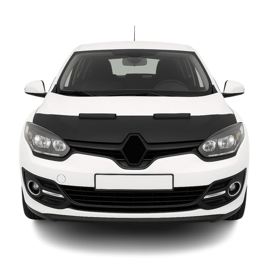 Haubenbra Steinschlagschutz Bonnet Bra für Renault Megane 2009-2016 Schwarz Halb