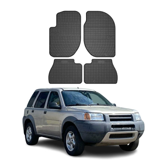 OMAC Gummi Fußmatten für Land Rover Freelander 1996-2006 Automatten Schwarz 4x