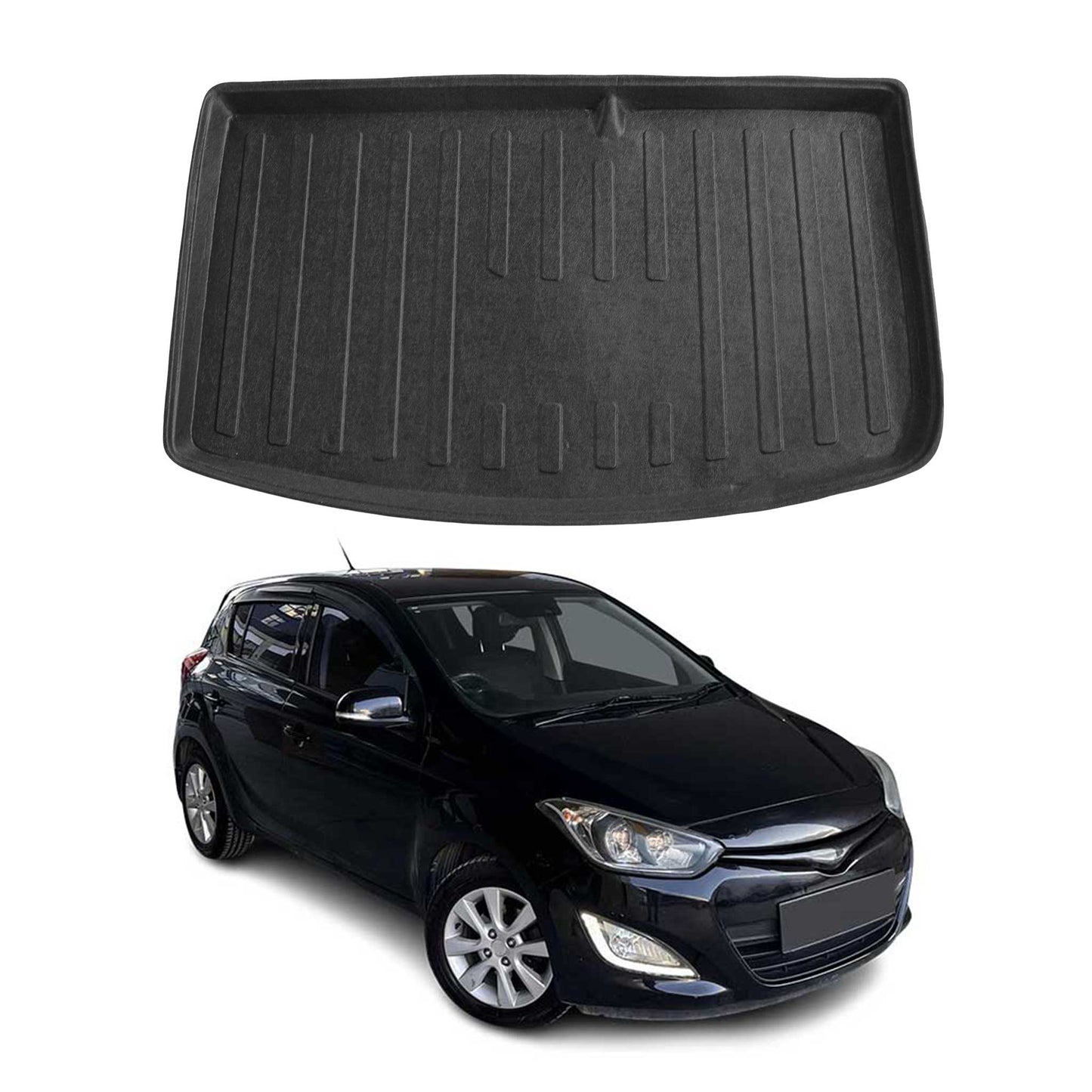 Kofferraumwanne Laderaumwanne für Hyundai i20 2008-2014 Schrägheck 5tür Gummi