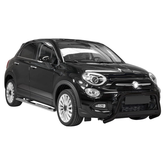 Frontbügel Frontschutzbügel für Fiat 500X 2014-2018 ø63mm Stahl Schwarz Schutz