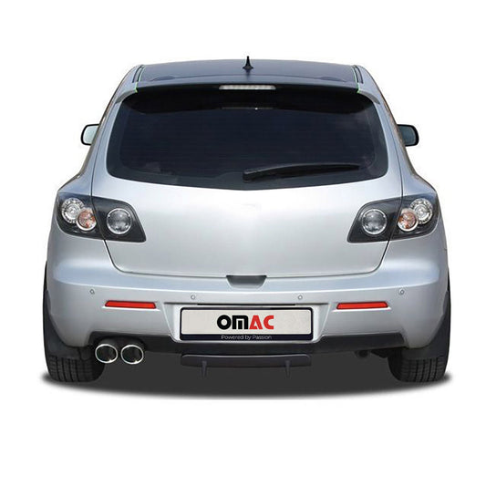 Heckschürzenansatz Heck Diffusor für Mazda 3 BK 2006-2009 Unlackiert Kunststoff