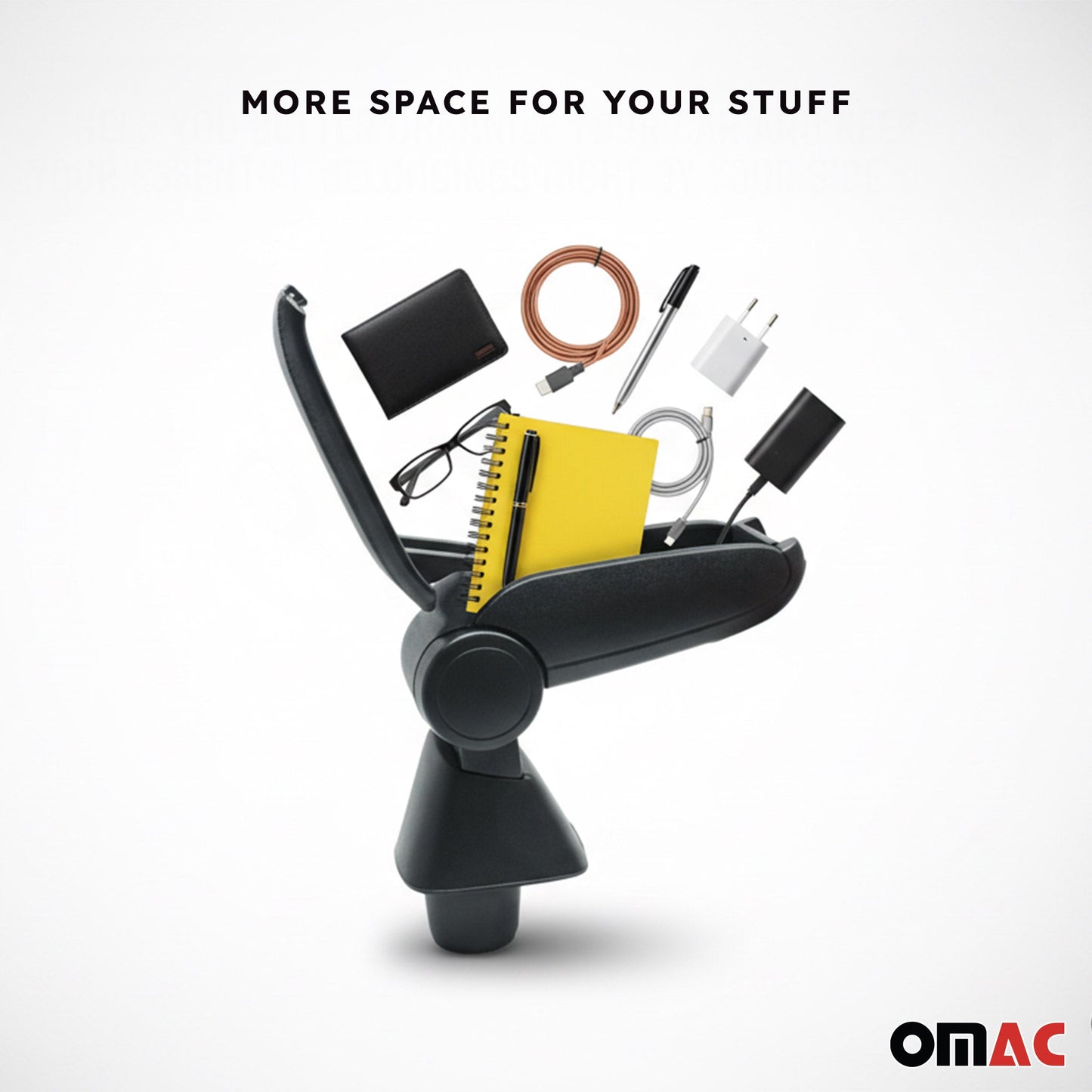 Mittelarmlehne Armlehne für Renault Megane 2008-2015 PU-Leder ABS Schwarz