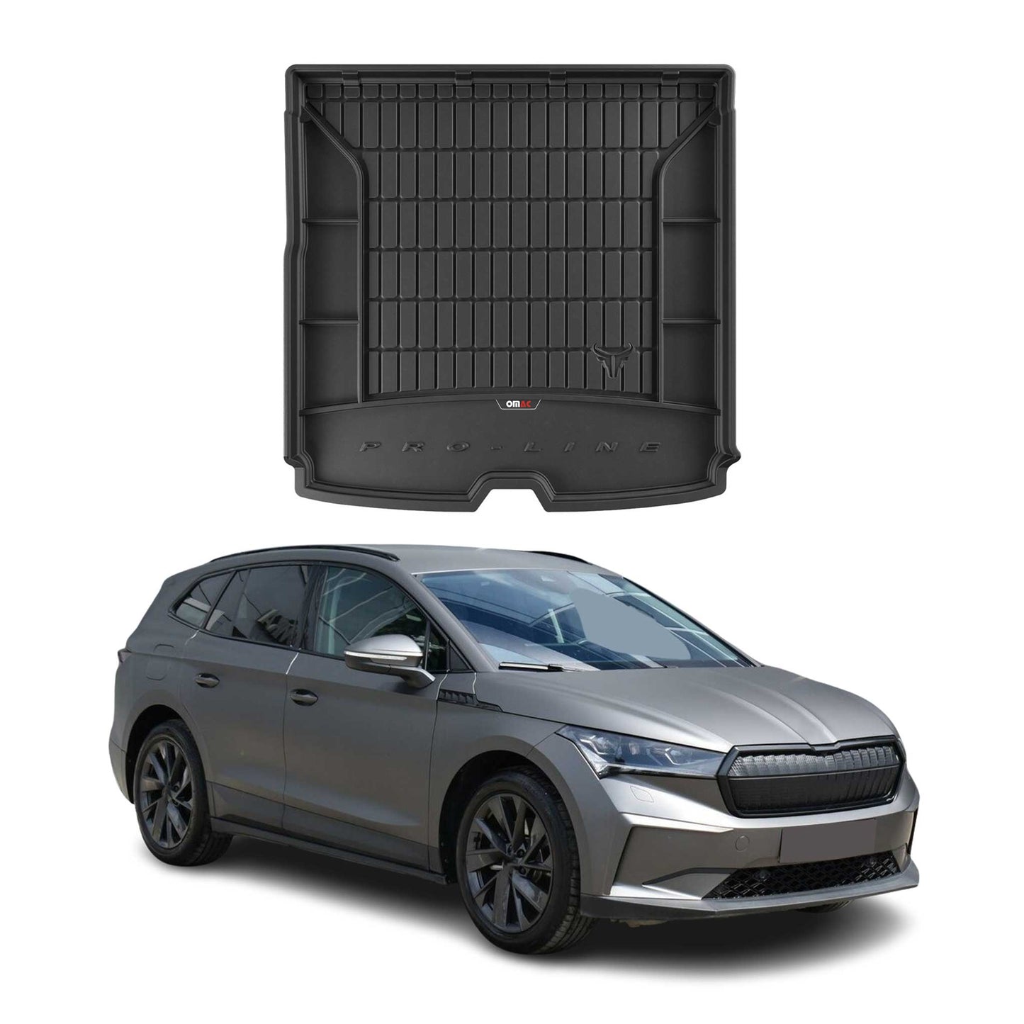 OMAC Gummi Kofferraumwanne für Skoda Enyaq 2020-2025 untere TPE Laderaumwanne