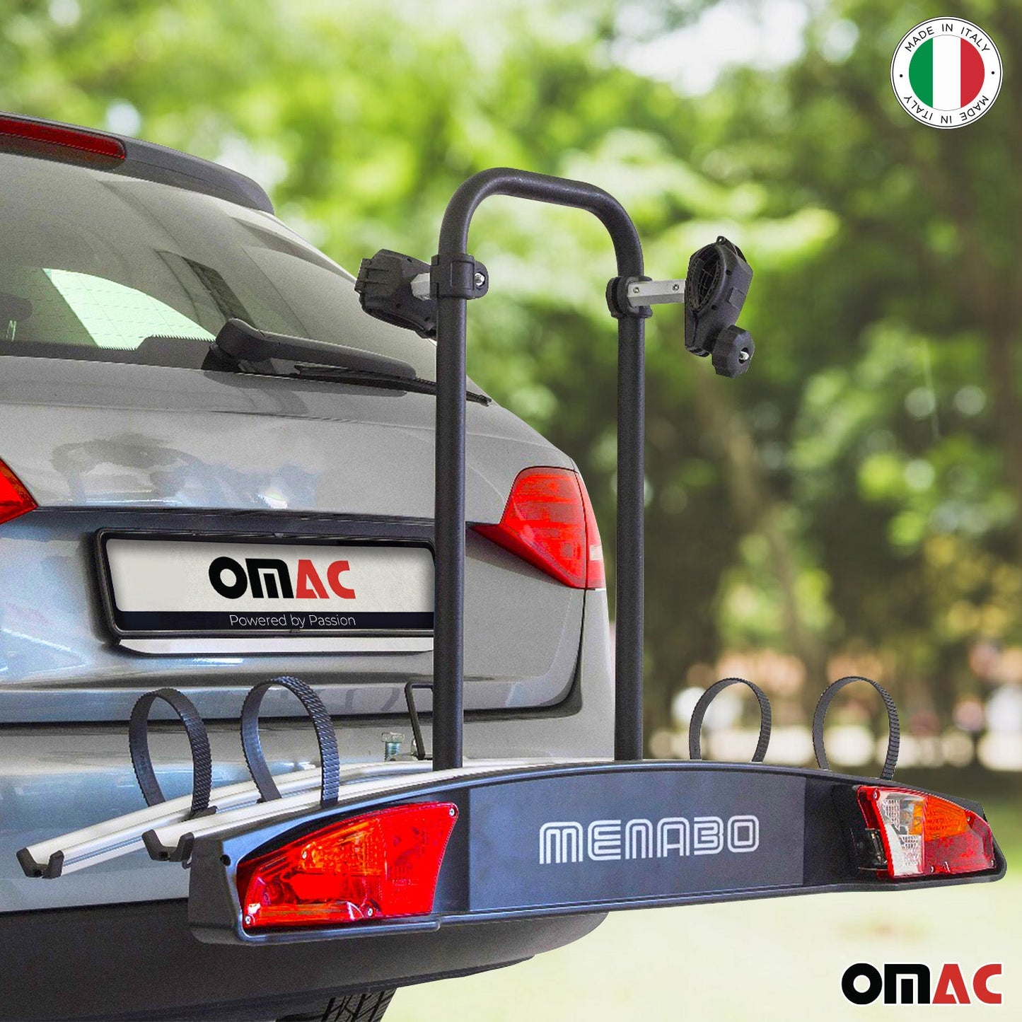 Menabo Fahrradträger Merak K Anhängerkupplung Heckträger für 2 Fahrräder