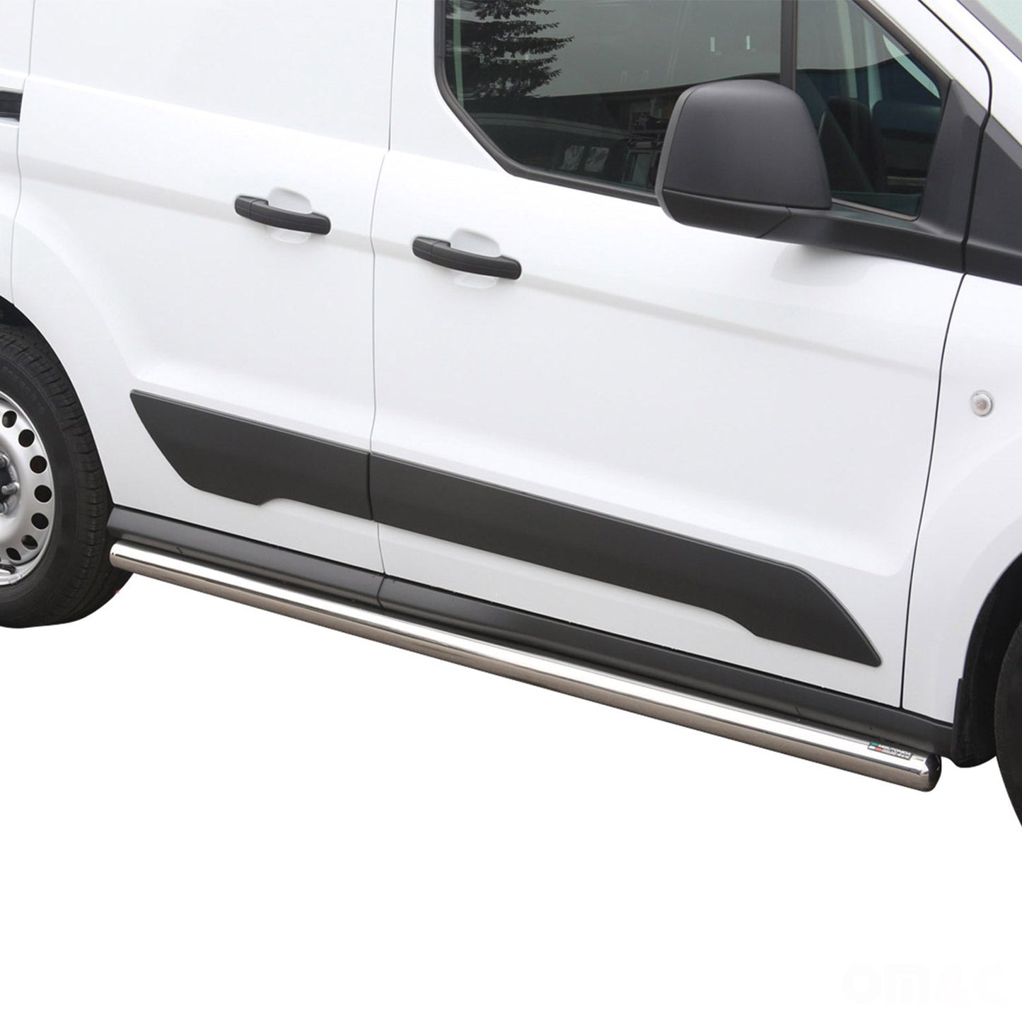 Stahl Seitenschweller Schwellerrohre für Ford Connect 2014-2021 Silber L1 Kurzer