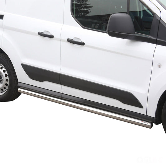 Stahl Seitenschweller Schwellerrohre für Ford Connect 2014-2021 Silber L1 Kurzer