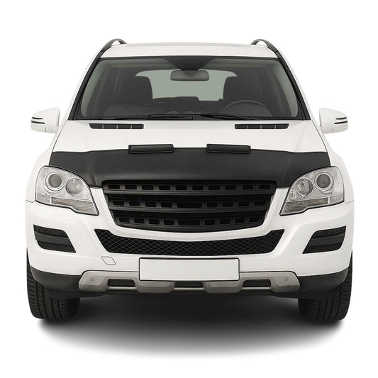 Haubenbra Steinschlagschutz für Mercedes M Klasse W164 2005-2011 Schwarz Halb