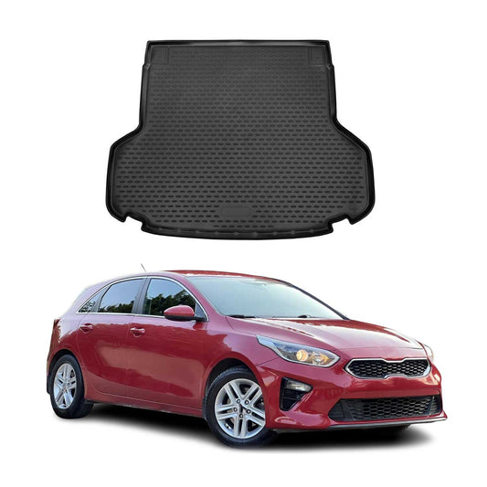Covoraș portbagaj/tapițerie portbagaj pentru Kia Ceed SW 2005-2021, cauciuc TPE, negru