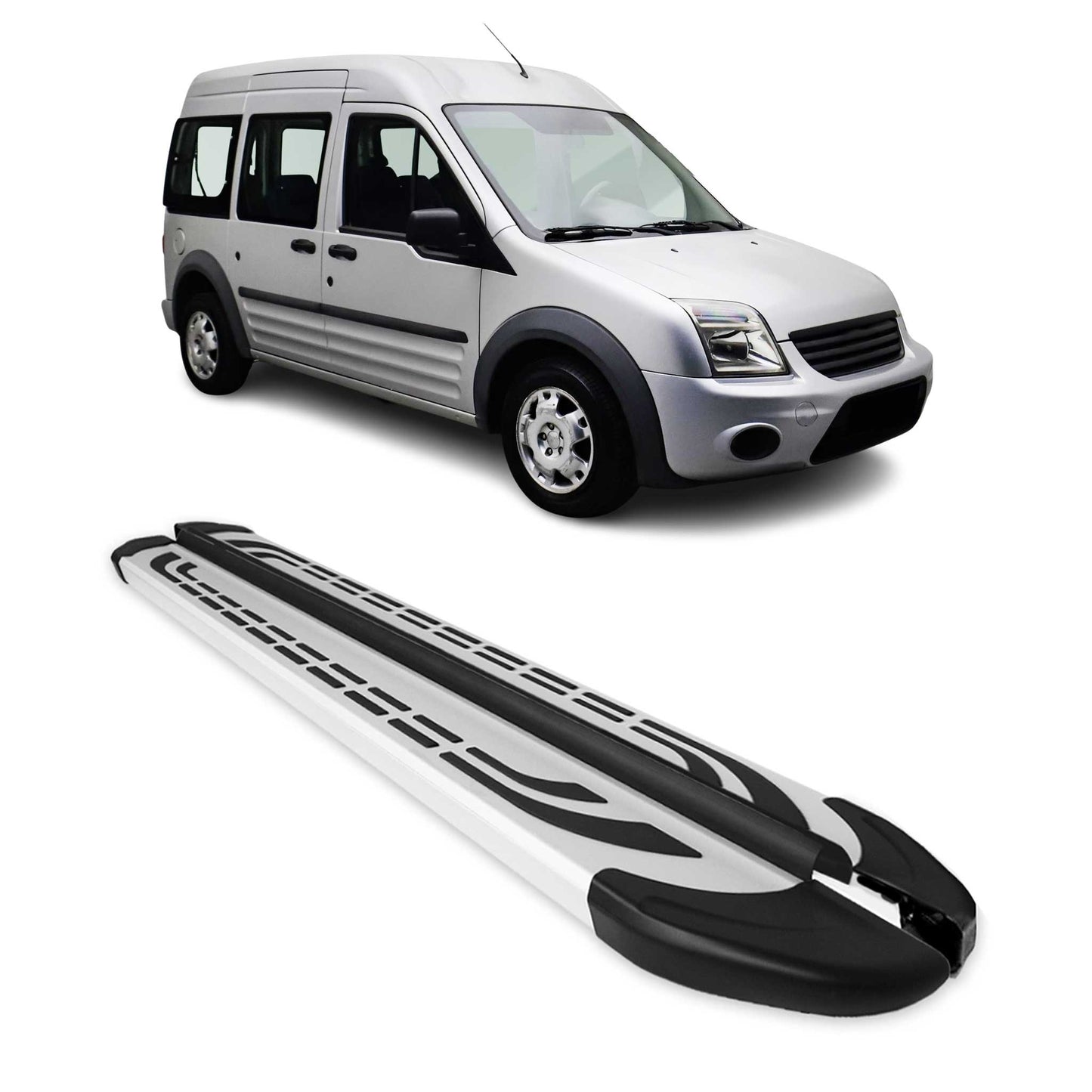 Praguri, praguri laterale și panouri laterale pentru Ford Connect 2002-2013 L2 Long RS Alu